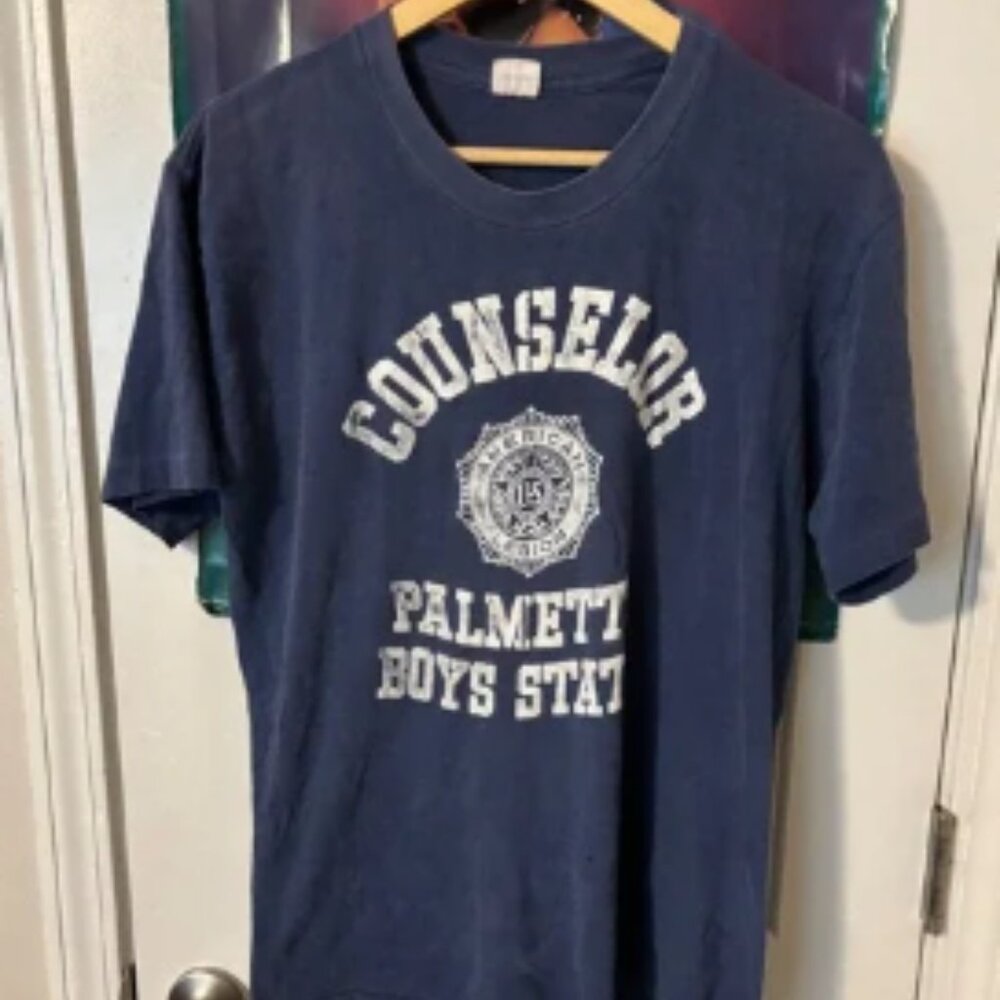 Vintage Counselor 70s 80s T-Shirt American Legion Palmetto size na Boys State